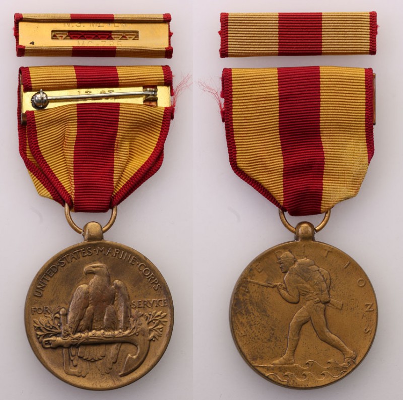 Collection of USA badges and decorations
USA. Medal Ekspedycyjny Piechoty Morsk...