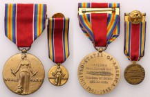 Collection of USA badges and decorations
USA. Medal for Victory in the Second World War (Word Wer II Victory Medal) 
Medal nadawany za udział w walk...
