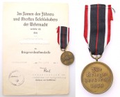 Collection of badges and decorations Germany Third Reich
GERMANY / THIRD REICH / DRITTES REICH

III Rzesza. Medal of War Service in 1939 with grand...