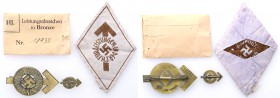 Collection of badges and decorations Germany Third Reich
GERMANY / THIRD REICH / DRITTES REICH

III Rzesza. Hitler-Jugend fitness badge with a thum...