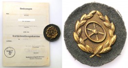 Collection of badges and decorations Germany Third Reich
GERMANY / THIRD REICH / DRITTES REICH

III Rzesza. Golden driver badge from the grands 
O...