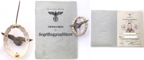 Collection of badges and decorations Germany Third Reich
GERMANY / THIRD REICH / DRITTES REICH

III Rzesza. Luftwaffe glider pilot badge with a pat...
