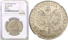 Selected collection of coins from the Second Polish Republic
POLSKA / POLAND / POLEN / PROBE / PATTERN

II RP. 10 zlotych 1933 Sobieski NGC MS62 
...