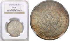 Selected collection of coins from the Second Polish Republic
POLSKA / POLAND / POLEN / PROBE / PATTERN

II RP. 10 zlotych 1936 Pilsudski NGC MS64 ...