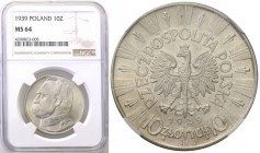 Selected collection of coins from the Second Polish Republic
POLSKA / POLAND / POLEN / PROBE / PATTERN

II RP. 10 zlotych 1939 Pilsudski NGC MS64 ...
