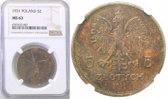 Selected collection of coins from the Second Polish Republic
POLSKA / POLAND / POLEN / PROBE / PATTERN

II RP. 5 zlotych 1931 Nike NGC MS63 (2 MAX)...