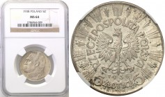 Selected collection of coins from the Second Polish Republic
POLSKA / POLAND / POLEN / PROBE / PATTERN

II RP. 5 zlotych 1938 NGC MS64 (2 MAX) 
Dr...