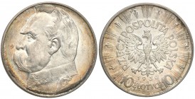Poland II Republic 
POLSKA / POLAND / POLEN

II RP. 10 zlotych 1936 Pilsudski 
Wyśmienicie zachowana moneta. Intensywny połysk menniczy, subtelna ...
