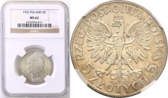 Poland II Republic 
POLSKA / POLAND / POLEN

II RP. 5 zlotych 1933 Womens head NGC MS62 
Wspaniale zachowany egzemplarz, intensywny połysk mennicz...