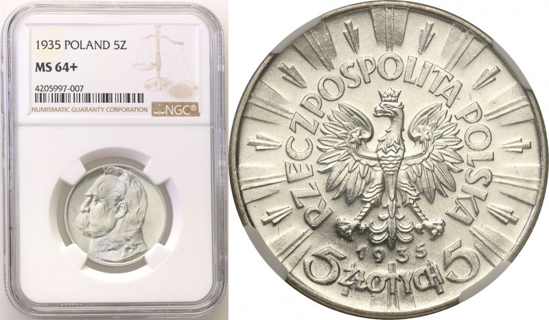 Poland II Republic 
POLSKA / POLAND / POLEN

II RP. 5 zlotych 1935 Pilsudski ...