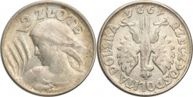 Poland II Republic 
POLSKA / POLAND / POLEN

II RP. 2 zlote 1924, Filadelfia ODWROTKA 
Patyna.Parchimowicz 109c
Waga/Weight: 10,03 g Ag Metal: Śr...