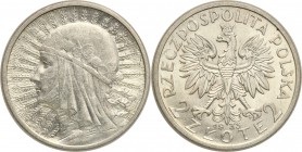 Poland II Republic 
POLSKA / POLAND / POLEN

II RP 2 zlote 1933 Womens head 
Menniczy egzemplarz. Połysk.Parchimowicz 110b
Waga/Weight: 4,44 g Ag...