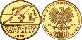 Gold coins Polish People Republic (PRL)
POLSKA/ POLAND/ POLEN/ PROBE/ PATTERN/ GOLD

PRL. PROBE/PATTERN gold 2000 zlotych 1980 XIII Winter Olympics...