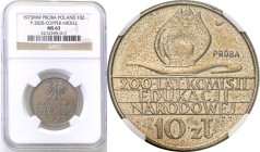 Probe coins Polish People Republic (PRL)
POLSKA/ POLAND/ POLEN/ PROBE/ PATTERN

PRL. PROBE/PATTERN COPPER NICKEL 10 zlotych 1973 200 lat KEN NGC MS...