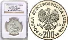 Probe coins Polish People Republic (PRL)
POLSKA/ POLAND/ POLEN/ PROBE/ PATTERN

PRL. PROBE/PATTERN silver 200 zlotych 1983 Odsiecz Wiedeńska NGC PF...