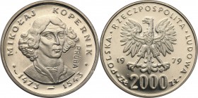 Collection - Nickel Probe Coins
POLSKA/ POLAND/ POLEN/ PROBE/ PATTERN

PRL. PROBE/PATTERN nickel 2000 zlotych 1979 Copernicus 
Piękny egzemplarz.F...