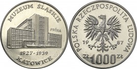 Collection - Nickel Probe Coins
POLSKA/ POLAND/ POLEN/ PROBE/ PATTERN

PRL. PROBE/PATTERN nickel 1000 zlotych 1987 Muzeum Śląskie 
Piękny egzempla...