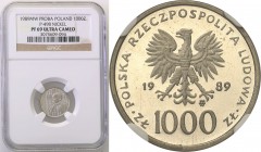 Collection - Nickel Probe Coins
POLSKA/ POLAND/ POLEN/ PROBE/ PATTERN

PRL. PROBE/PATTERN nickel 1000 zlotych 1989 Pope John Paul II NGC PF69 ULTRA...