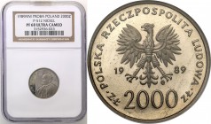 Collection - Nickel Probe Coins
POLSKA/ POLAND/ POLEN/ PROBE/ PATTERN

PRL. PROBE/PATTERN nickel 2000 zlotych 1989 Pope John Paul II NGC PF68 ULTRA...