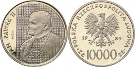 Collection - Nickel Probe Coins
POLSKA/ POLAND/ POLEN/ PROBE/ PATTERN

PRL. PROBE/PATTERN nickel 10.000 zlotych 1989 Pope John Paul II 
Piękny egz...