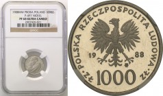 Collection - Nickel Probe Coins
POLSKA/ POLAND/ POLEN/ PROBE/ PATTERN

PRL. PROBE/PATTERN nickel 1000 zlotych 1988 Pope John Paul II NGC PF68 ULTRA...