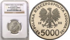 Collection - Nickel Probe Coins
POLSKA/ POLAND/ POLEN/ PROBE/ PATTERN

PRL. PROBE/PATTERN nickel 5000 zlotych 1988 Pope John Paul II NGC PF69 ULTRA...
