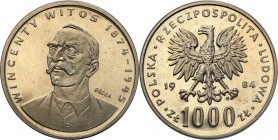 Collection - Nickel Probe Coins
POLSKA/ POLAND/ POLEN/ PROBE/ PATTERN

PRL. PROBE/PATTERN nickel 1000 zlotych 1984 Pope John Paul II 
Piękny egzem...