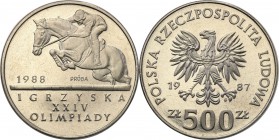 Collection - Nickel Probe Coins
POLSKA/ POLAND/ POLEN/ PROBE/ PATTERN

PRL. PROBE/PATTERN nickel 500 zlotych 1987 Igrzyska XXIV Olimpiady 
Piękny ...