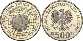 Collection - Nickel Probe Coins
POLSKA/ POLAND/ POLEN/ PROBE/ PATTERN

PRL. PROBE/PATTERN nickel 500 zlotych 1986 MŚ. in football - Meksyk 86 
Pię...