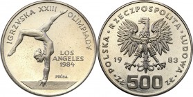 Collection - Nickel Probe Coins
POLSKA/ POLAND/ POLEN/ PROBE/ PATTERN

PRL. PROBE/PATTERN nickel 500 zlotych 1983 XXIII Winter Olympics 
Piękny eg...