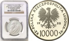 Coins Poland People Republic (PRL)
POLSKA/ POLAND/ POLEN

PRL. 10.000 zlotych 1988 Pope John Paul II X years of the Pontificate NGC PF68 (2 MAX) 
...