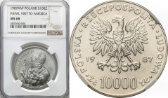 Coins Poland People Republic (PRL)
POLSKA/ POLAND/ POLEN

PRL. 10.000 zlotych 1987 Pope John Paul II NGC MS68 (MAX) 
Najwyższa nota gradingowa na ...
