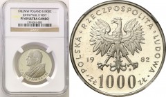 Coins Poland People Republic (PRL)
POLSKA/ POLAND/ POLEN

PRL. 1000 zlotych 1982 Pope John Paul II NGC PF69 ULTRA CAMEO (MAX) 
Najwyższa nota grad...