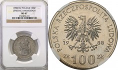 Coins Poland People Republic (PRL)
POLSKA/ POLAND/ POLEN

PRL. 100 zlotych 1988 Powstanie Wielkopolskie NGC MS67 (MAX) 
Najwyższa nota gradingowa ...