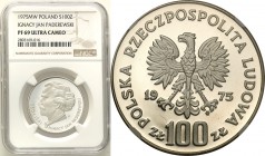 Coins Poland People Republic (PRL)
POLSKA/ POLAND/ POLEN

PRL. 100 zlotych 1975 Paderewski NGC PF69 ULTRA CAMEO (2 MAX) 
Druga najwyższa nota grad...