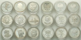 Coins Poland People Republic (PRL)
POLSKA/ POLAND/ POLEN

PRL. 100 zlotych 1973-1979, group 9 pieces 
Zestaw 9 monet o nominale 100 złotych z lat ...