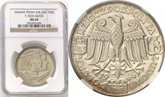 Coins Poland People Republic (PRL)
POLSKA/ POLAND/ POLEN

PRL. PROBE/PATTERN silver 100 zlotych 1966 Mieszko i Dąbrówka NGC MS64 (2 MAX) 
Druga na...