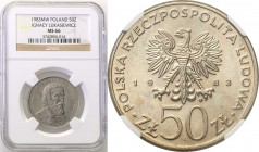 Coins Poland People Republic (PRL)
POLSKA/ POLAND/ POLEN

PRL. 50 zlotych 1983 Łukasiewicz NGC MS66 (MAX) 
Najwyższa nota gradingowa na świecie.Pi...