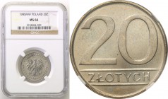 Coins Poland People Republic (PRL)
POLSKA/ POLAND/ POLEN

PRL. 20 zlotych 1985 denomination NGC MS66 (MAX) 
Najwyższa nota gradingowa na świecie. ...