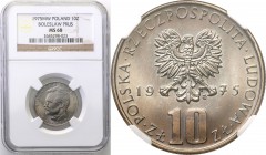 Coins Poland People Republic (PRL)
POLSKA/ POLAND/ POLEN

PRL. 10 zlotych 1975 Boleslaw Prus NGC MS68 (MAX) 
Najwyższa nota gradingowa na świecie....