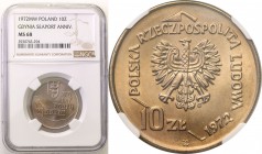 Coins Poland People Republic (PRL)
POLSKA/ POLAND/ POLEN

PRL. 10 zlotych 1972 Port w Gdyni NGC MS68 (MAX) 
Najwyższa, jedyna nota gradingowa na ś...
