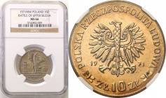Coins Poland People Republic (PRL)
POLSKA/ POLAND/ POLEN

PRL. 10 zlotych 1971 Powstanie Śląskie NGC MS66 (2 MAX) 
Druga najwyższa nota gradingowa...