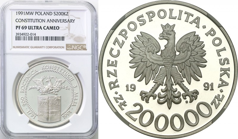 Polish collector coins after 1990
POLSKA/ POLAND/ POLEN

III RP. 200.000 zlot...