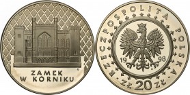 Polish collector coins after 1990
POLSKA/ POLAND/ POLEN

III RP. 20 zlotych 1998 Zamek w Kórniku 
Piękny egzemplarz, delikatny nalot.Fischer K(20)...