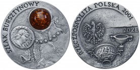 Polish collector coins after 1990
POLSKA/ POLAND/ POLEN

III RP. 20 zlotych 2001 Szlak Bursztynowy 
Menniczy egzemplarz, wspaniale zachowane detal...