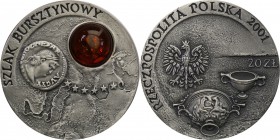 Polish collector coins after 1990
POLSKA/ POLAND/ POLEN

III RP. 20 zlotych 2001 Szlak Bursztynowy 
Piękny egzemplarz, wspaniale zachowane detale....