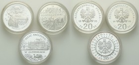 Polish collector coins after 1990
POLSKA/ POLAND/ POLEN

III RP. 20 zlotych 1995, group 3 coins 
Zestaw 3 monet o nominale 20 złotych z 1995 roku....