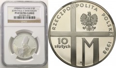 Polish collector coins after 1990
POLSKA/ POLAND/ POLEN

III RP. 10 zlotych 1998 Pope John Paul II Pontyfikat NGC PF69 ULTRA CAMEO (2 MAX) 
Druga ...