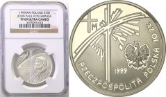 Polish collector coins after 1990
POLSKA/ POLAND/ POLEN

III RP. 10 zlotych 1999 Pope John Paul II Pielgrzym NGC PF69 ULTRA CAMEO (2 MAX) 
Druga n...