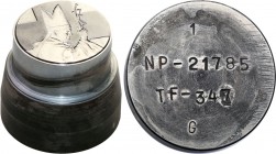 Polish collector coins after 1990
POLSKA/ POLAND/ POLEN

PRL. The piston of the reverse stamp for the John Paul II medal, steel 
Niezrealizowany p...